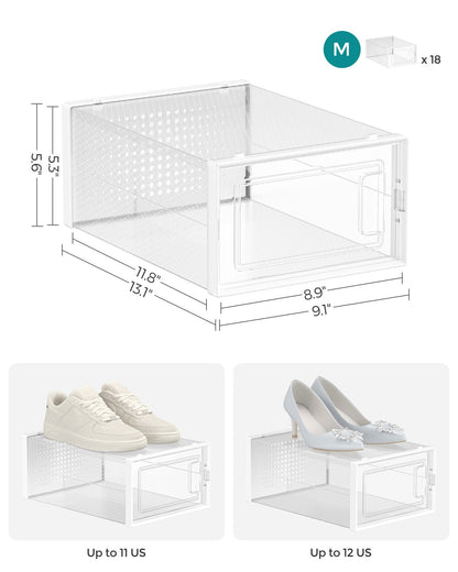 18-Stackable Shoe Boxes