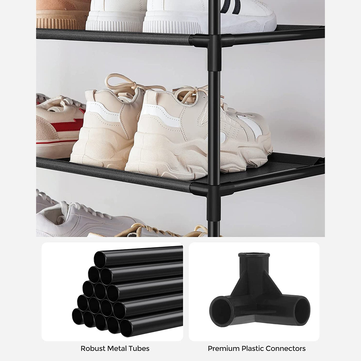Schuhregal,10 Ebenen, Schuhablage