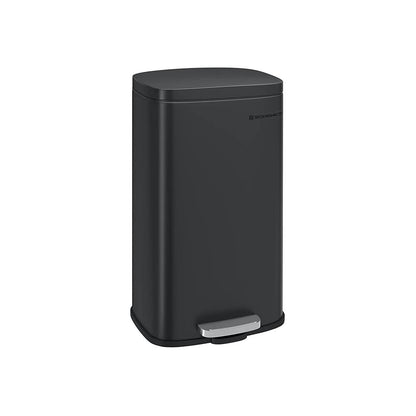 8 Gallon Black Trash Can with Lid
