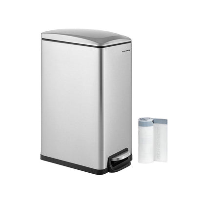 13 Gallon Garbage Can for Narrow Spaces with Soft-Close Lid - HWLEXTRA 