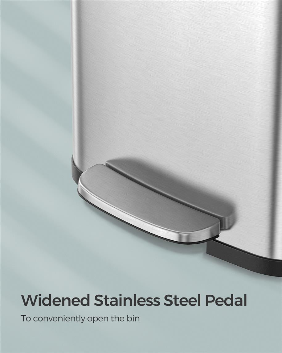 18-Gallon Stainless Steel Garbage Can