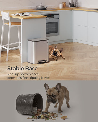5.2-Gallon (20L) Kitchen Trash Can with Lid - image 13