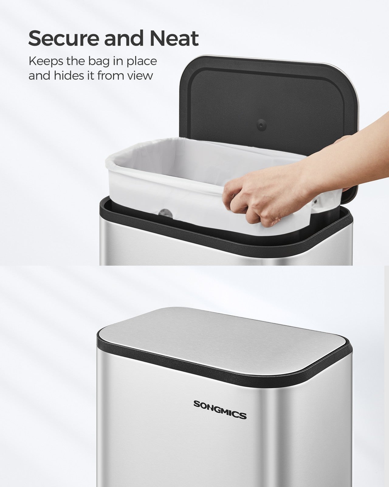 5.2-Gallon (20L) Kitchen Trash Can with Lid - image 15