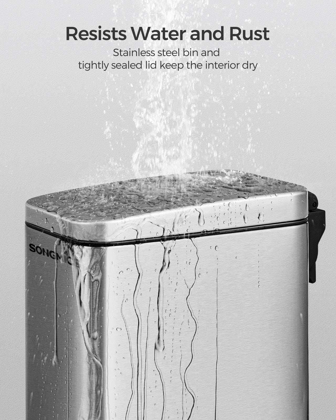 2.6 Gallon Small Trash Bin with Lid