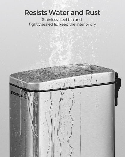 2.6 Gallon Small Trash Bin with Lid