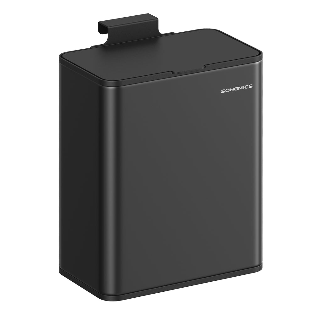 2.1-Gallon Hanging Trash Can with Lid - image 1