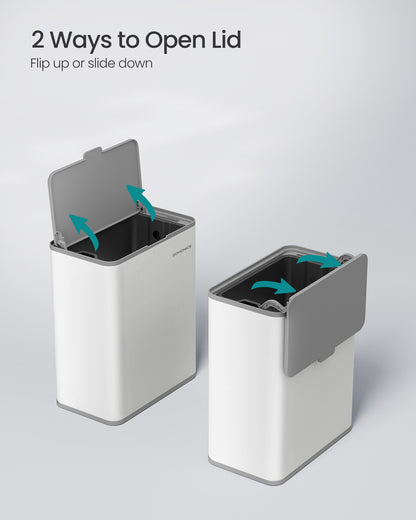 2.1-Gallon Hanging Trash Can with Lid - image 11