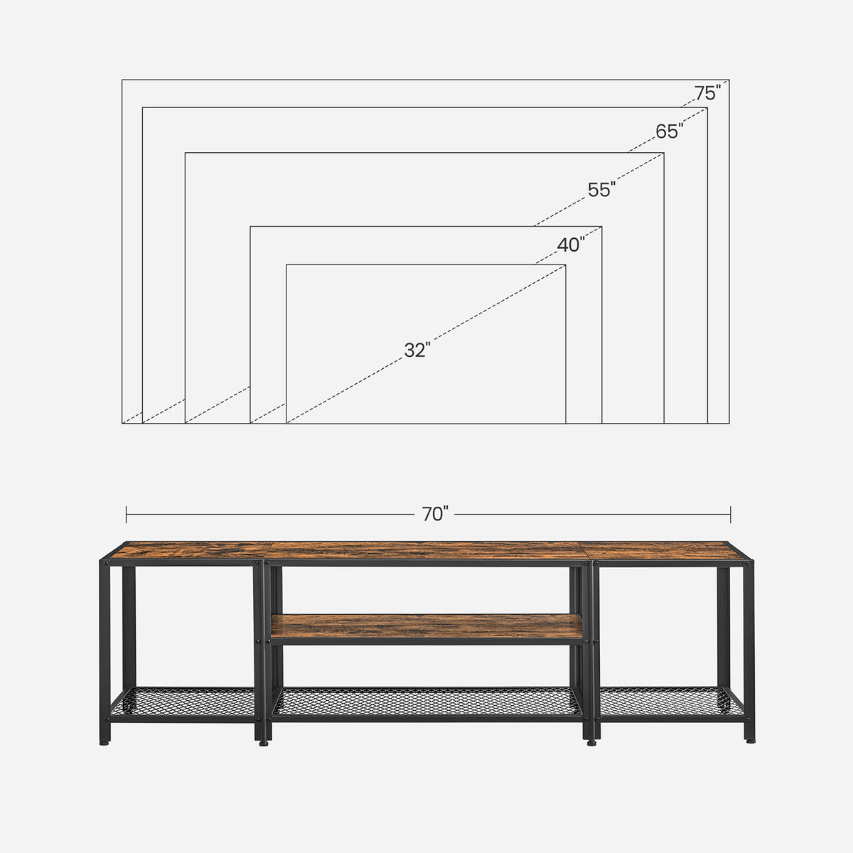 Modern TV Stand for TVs up to 75 Inches - image 8
