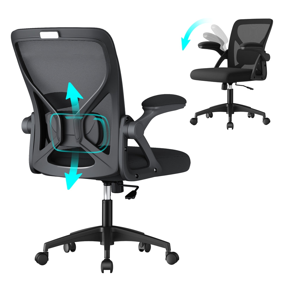 Office Chair, Ergonomic Mesh, Adjustable, Dove Gray - image 33