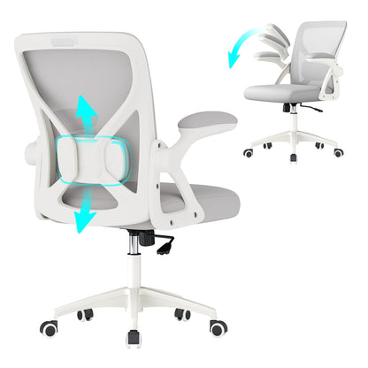 Office Chair, Ergonomic Mesh, Adjustable, Dove Gray - image 34