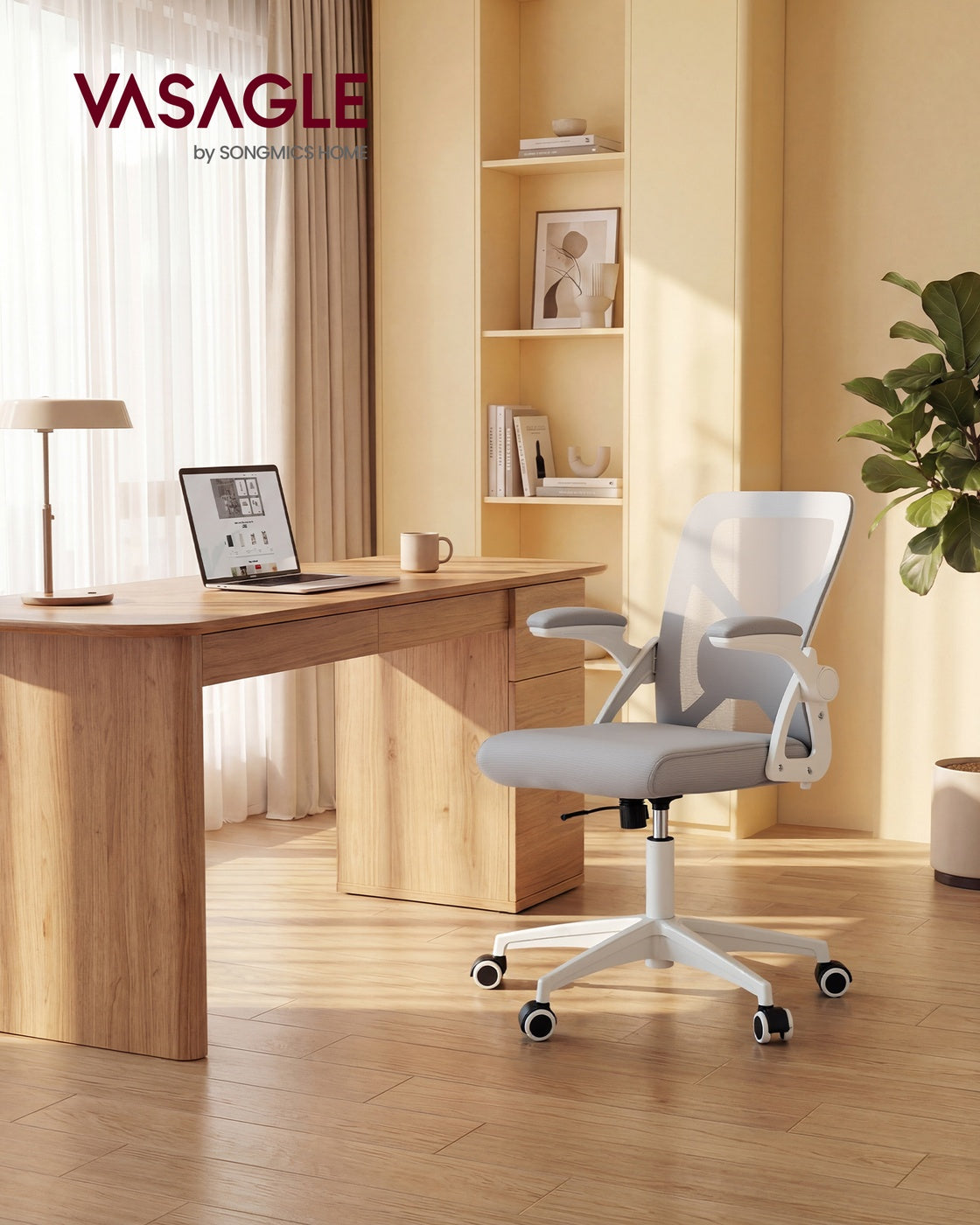 Office Chair, Ergonomic Mesh, Adjustable, Dove Gray - image 25