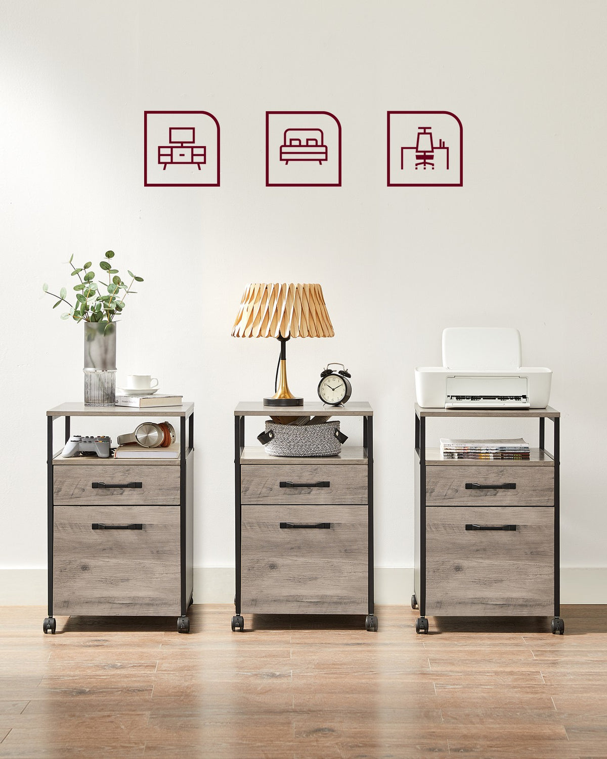 File Cabinet | Rolling | Mobile Office Cabinet on Wheels