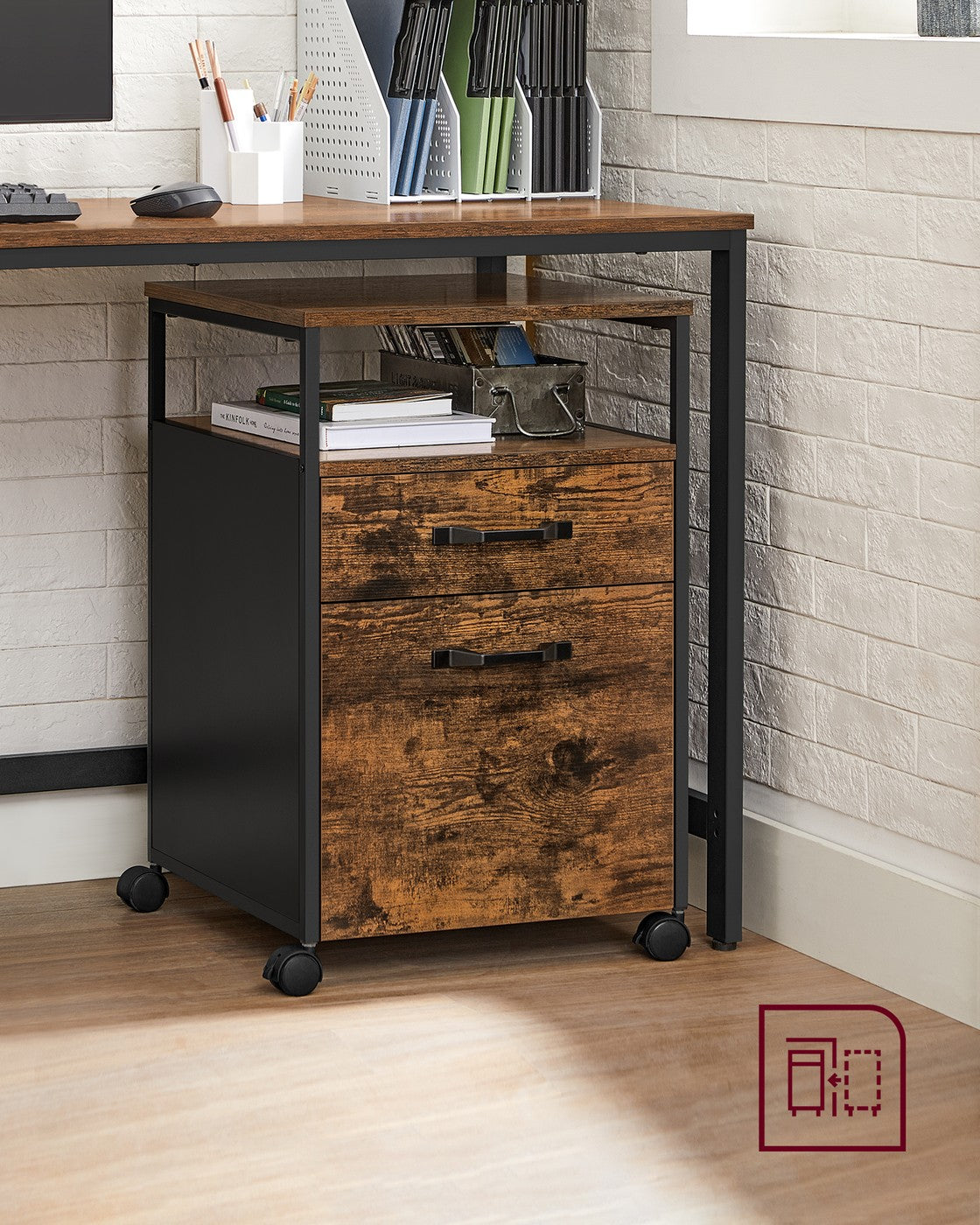 Mobile Filing Cabinet with Wheels - image 5