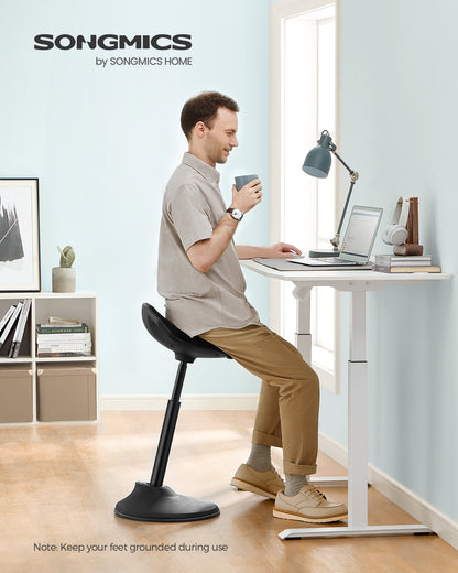 Office Chair | Adjustable Standing Desk Chair 24"-34" | Swivel Ergonomic Standing Stool