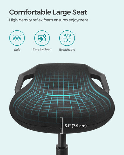 Office Chair | Adjustable Standing Desk Chair 24"-34" | Swivel Ergonomic Standing Stool