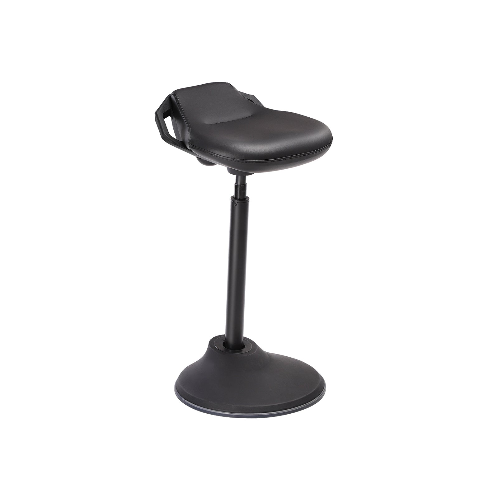 Standing Desk Chair, Swivel Ergonomic Standing Stool, Adjustable Height 23.6-33.3 Inches, Sitting Balance Chair Office, PU, Black UOSC12BK