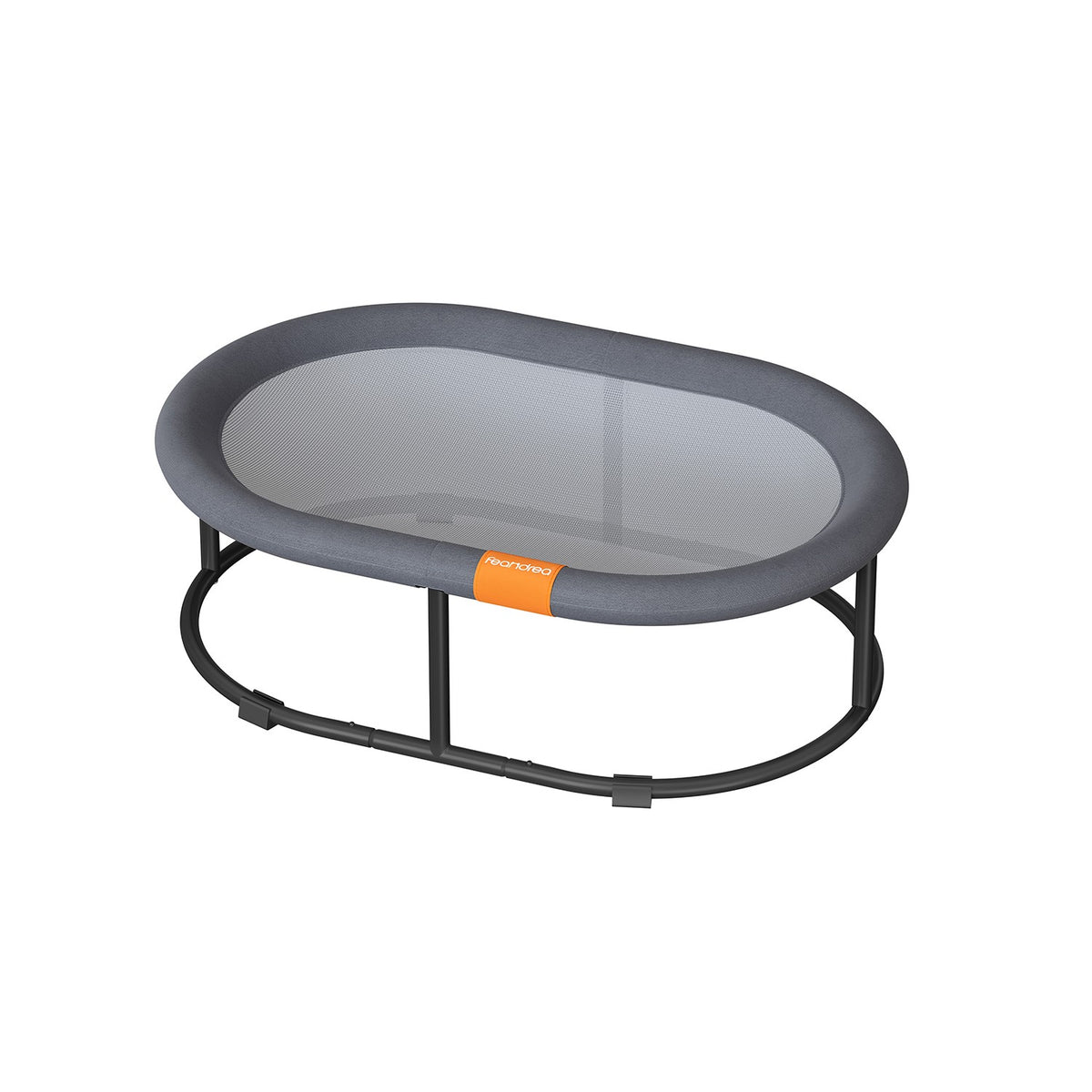 Elevated Oval Dog Bed for Small and Large Dogs Gray