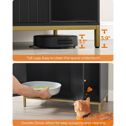 Modern Cat Litter Box Furniture Hidden