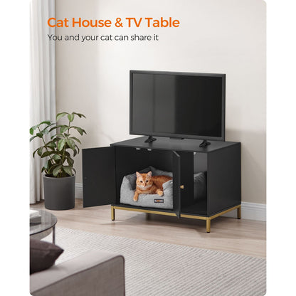 Modern Cat Litter Box Furniture Hidden