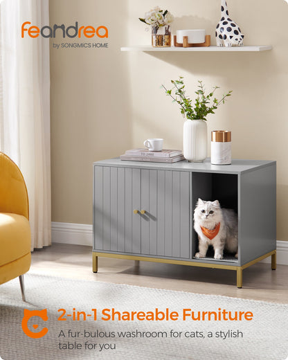 Modern Cat Litter Box Furniture Hidden