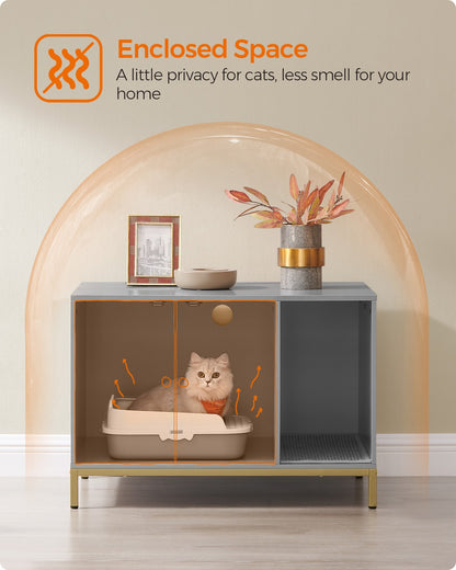 Modern Cat Litter Box Furniture Hidden