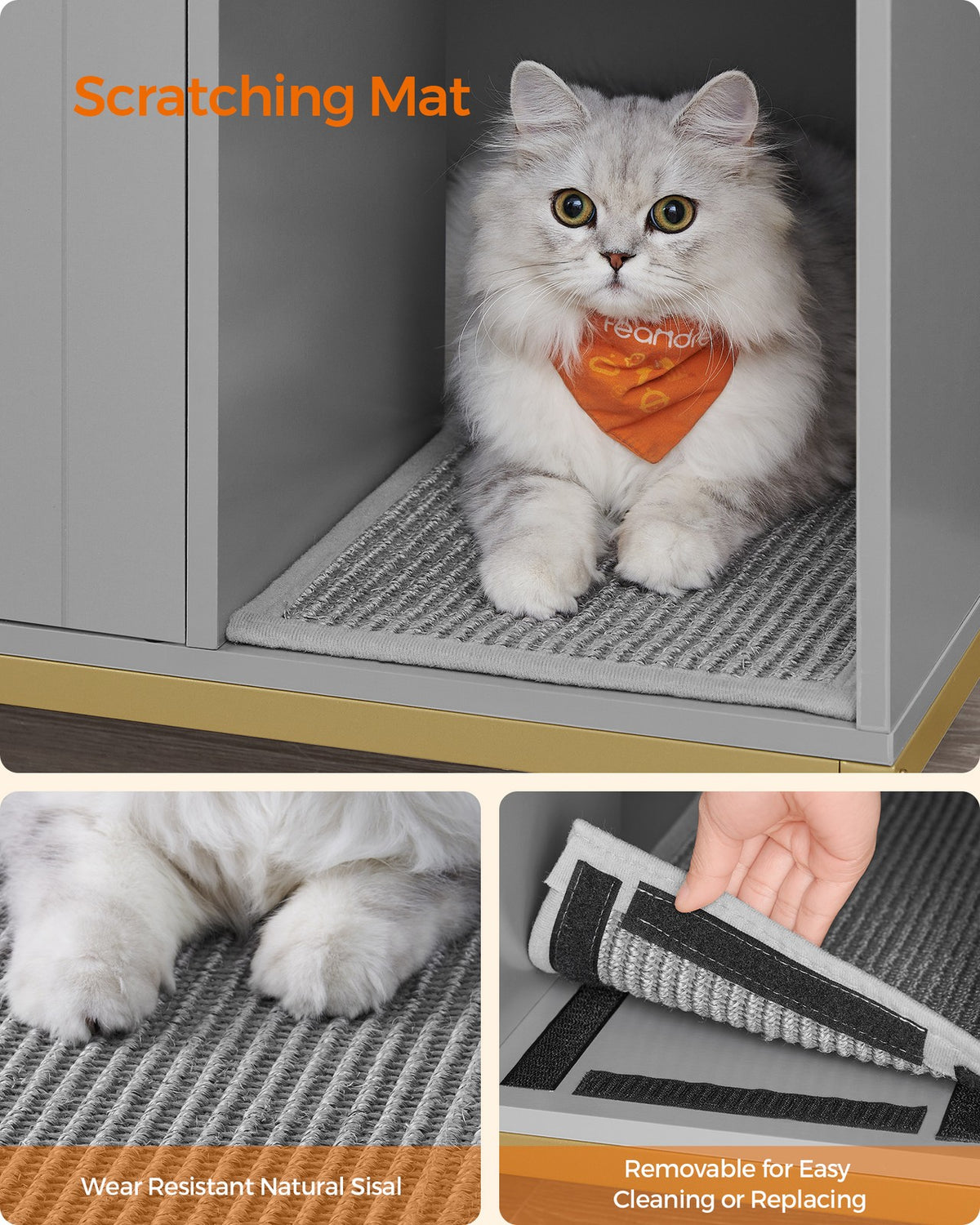 Modern Cat Litter Box Furniture Hidden