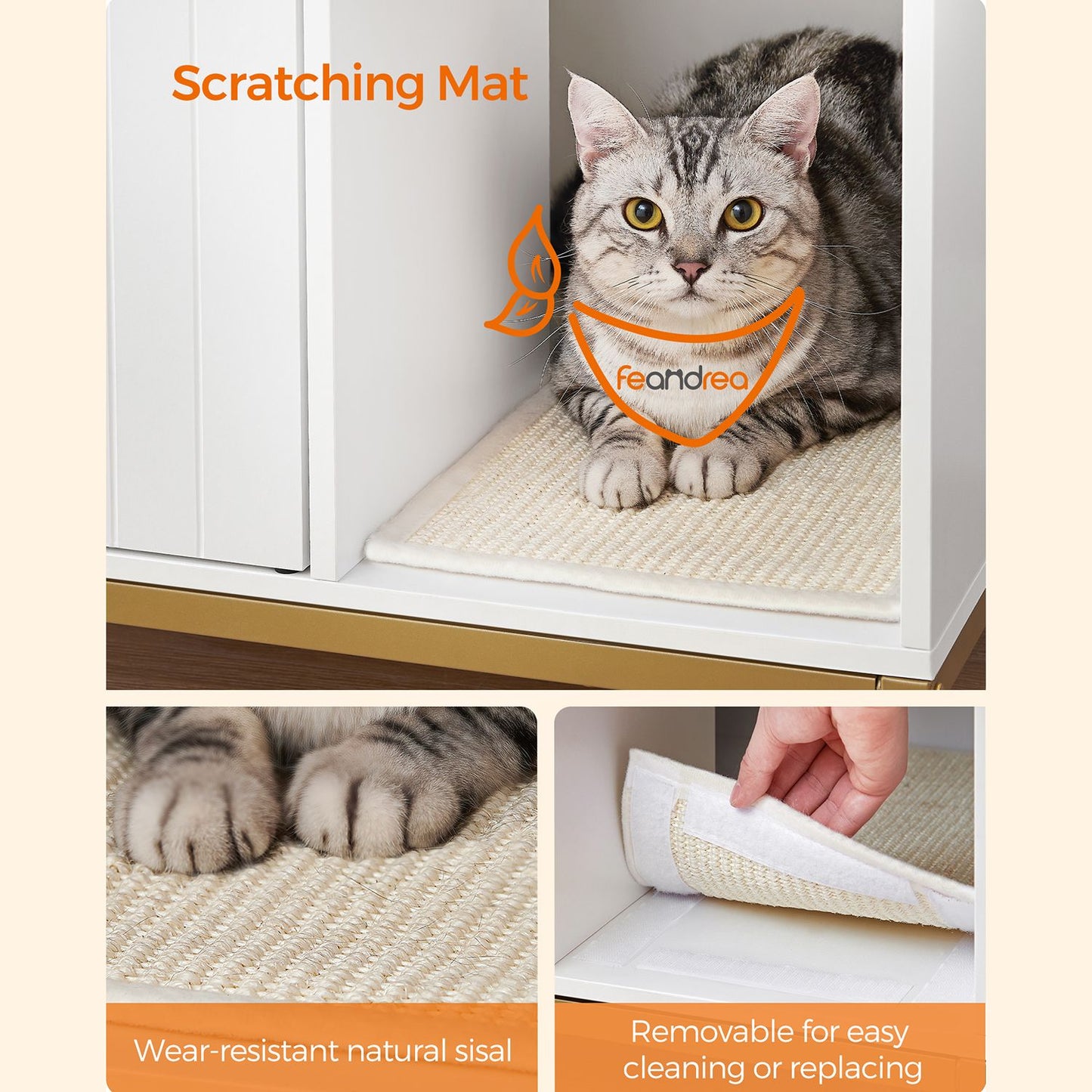 Modern Cat Litter Box Furniture Hidden