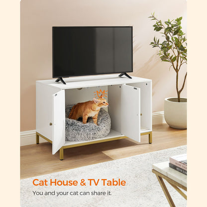 Modern Cat Litter Box Furniture Hidden