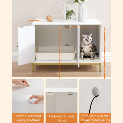 Modern Cat Litter Box Furniture Hidden