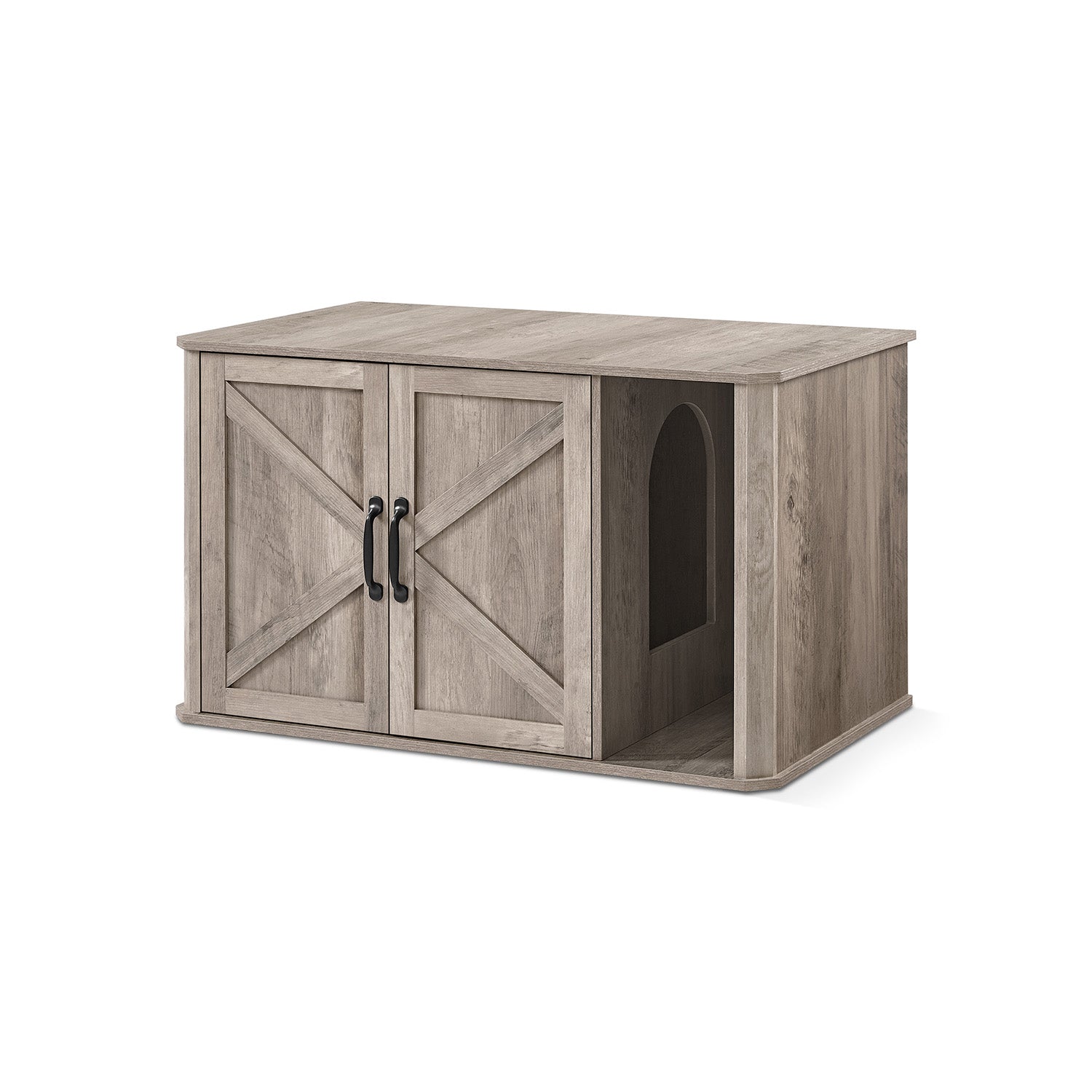 Modern Cat Litter Box Furniture Hidden with Front Entry - image 2