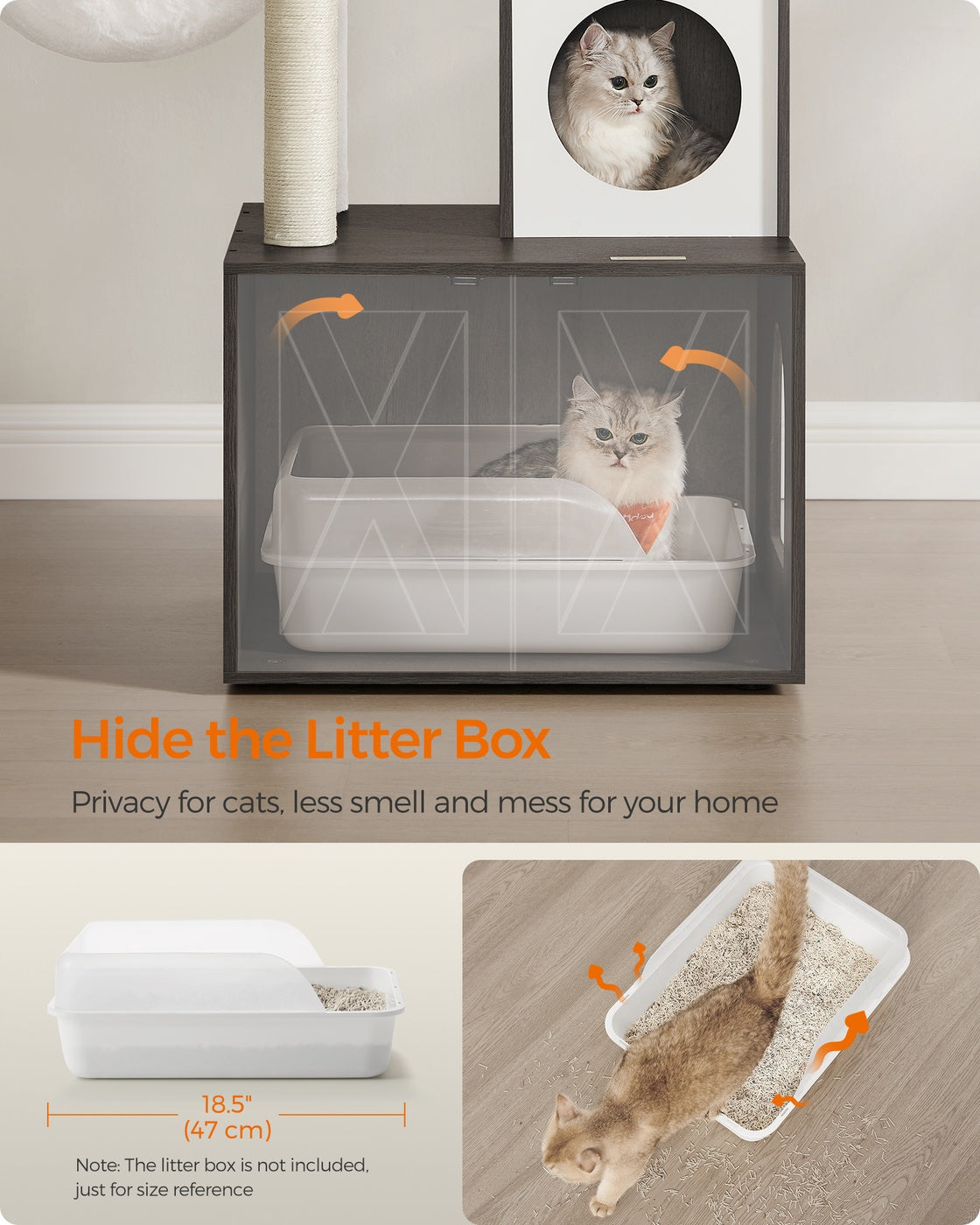 Cat Tree with Litter Box Enclosure - image 4