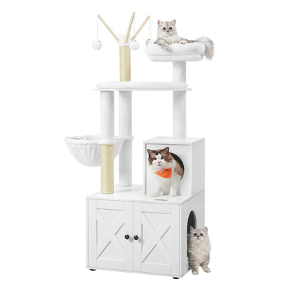 Cat Tree with Litter Box Enclosure - image 8