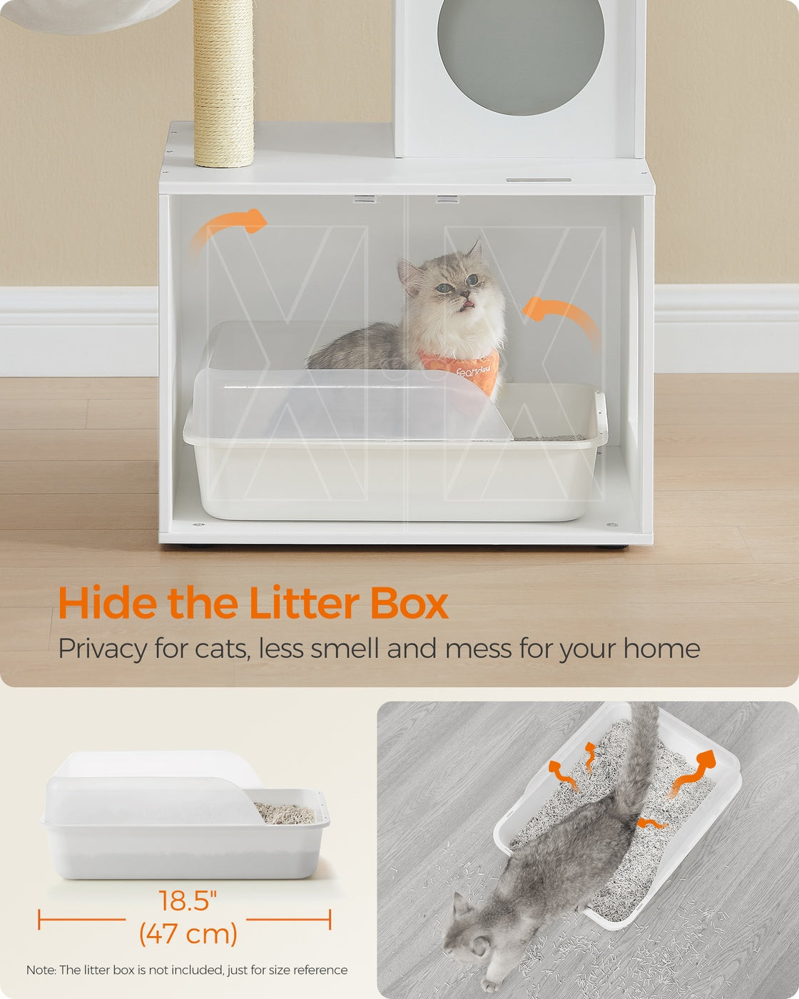 Cat Tree with Litter Box Enclosure - image 11