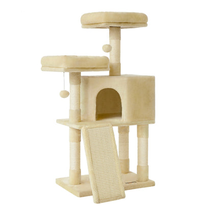 45.3-Inch Cat Condo with Scratching Post Smoky Gray - image 7