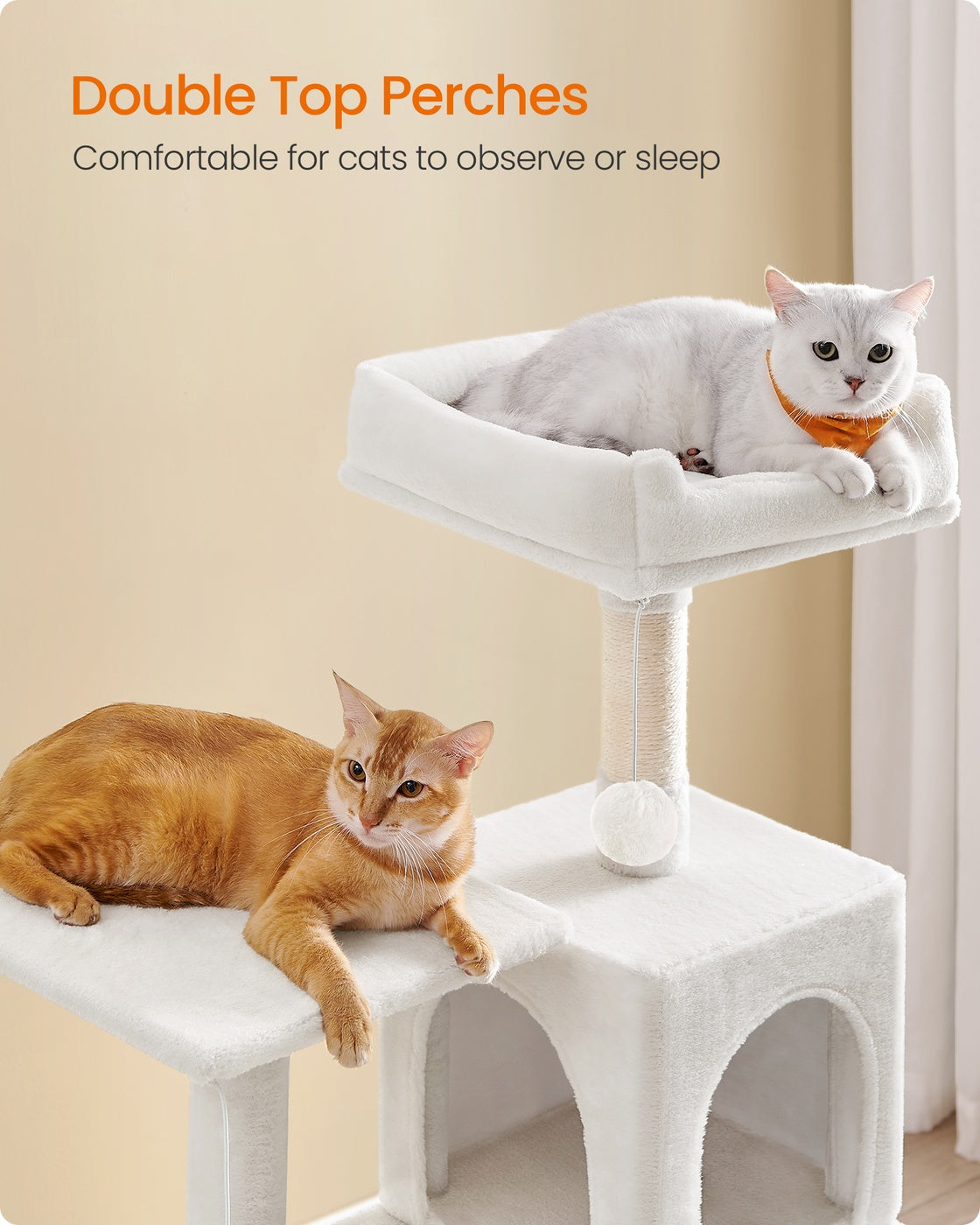 56.3-Inch Cat Tree for Indoor Cats - image 21