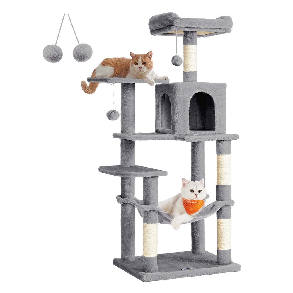 56.3-Inch Cat Tree for Indoor Cats - image 1