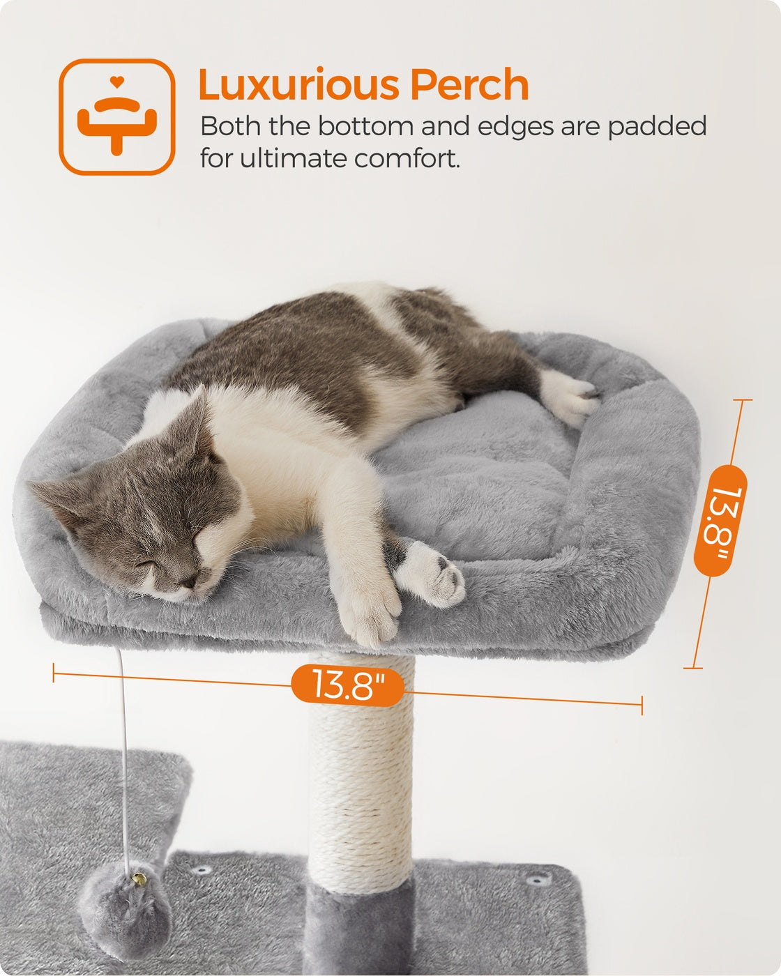 56.3-Inch Cat Tree for Indoor Cats - image 4