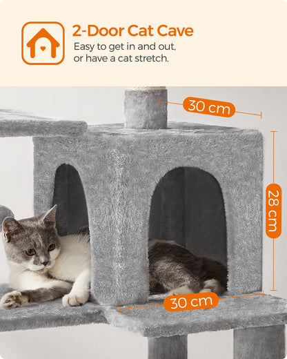 56.3-Inch Cat Tree for Indoor Cats - image 5