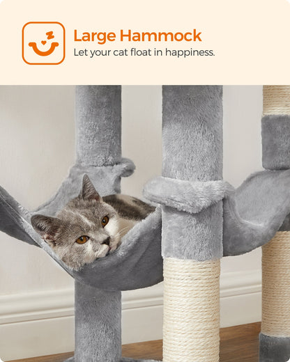 56.3-Inch Cat Tree for Indoor Cats - image 6