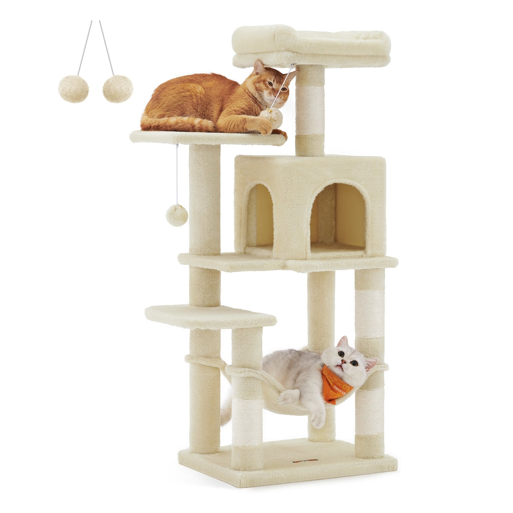 56.3-Inch Cat Tree for Indoor Cats - image 10