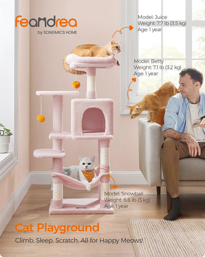 56.3-Inch Cat Tree for Indoor Cats - image 26