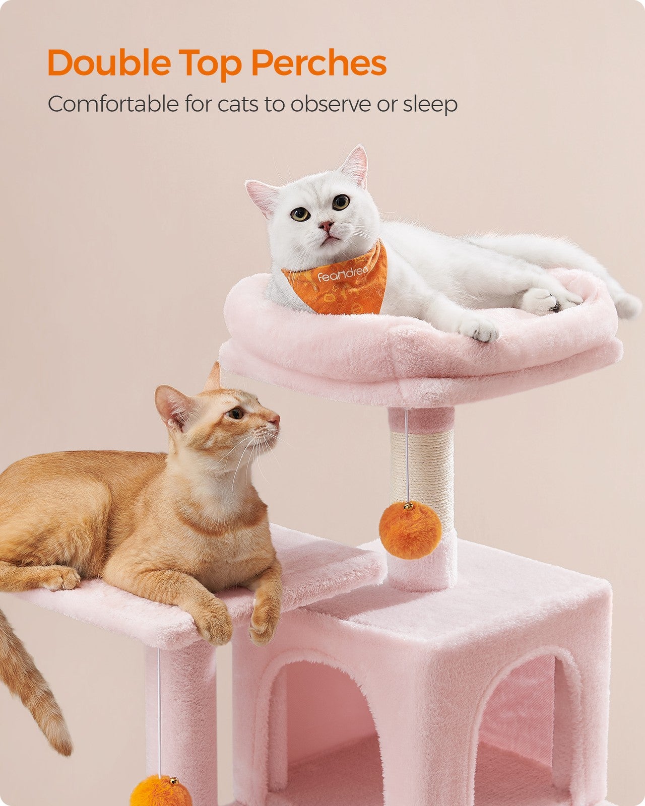 56.3-Inch Cat Tree for Indoor Cats - image 27