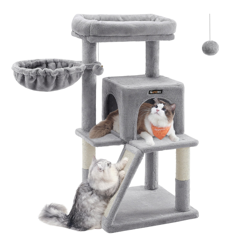 Cat Tree with Sisal-Covered Scratching Posts