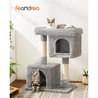 Cat Tower 2 Cozy Plush Condos and Sisal Posts