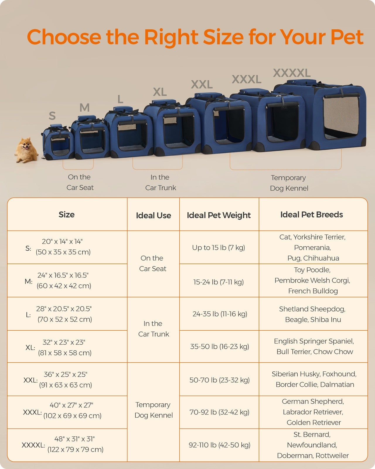 40 Inches Collapsible Soft Dog Crate - image 4
