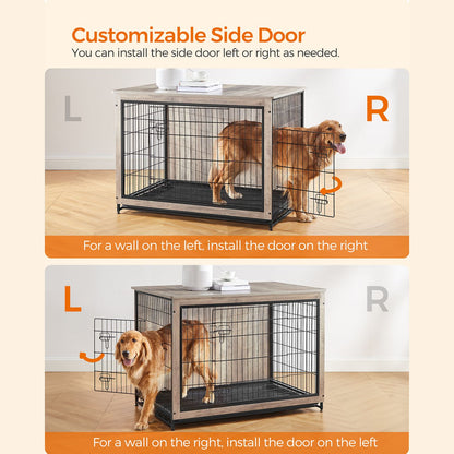 Modern Kennel for Dogs Indoor up to 80 lb