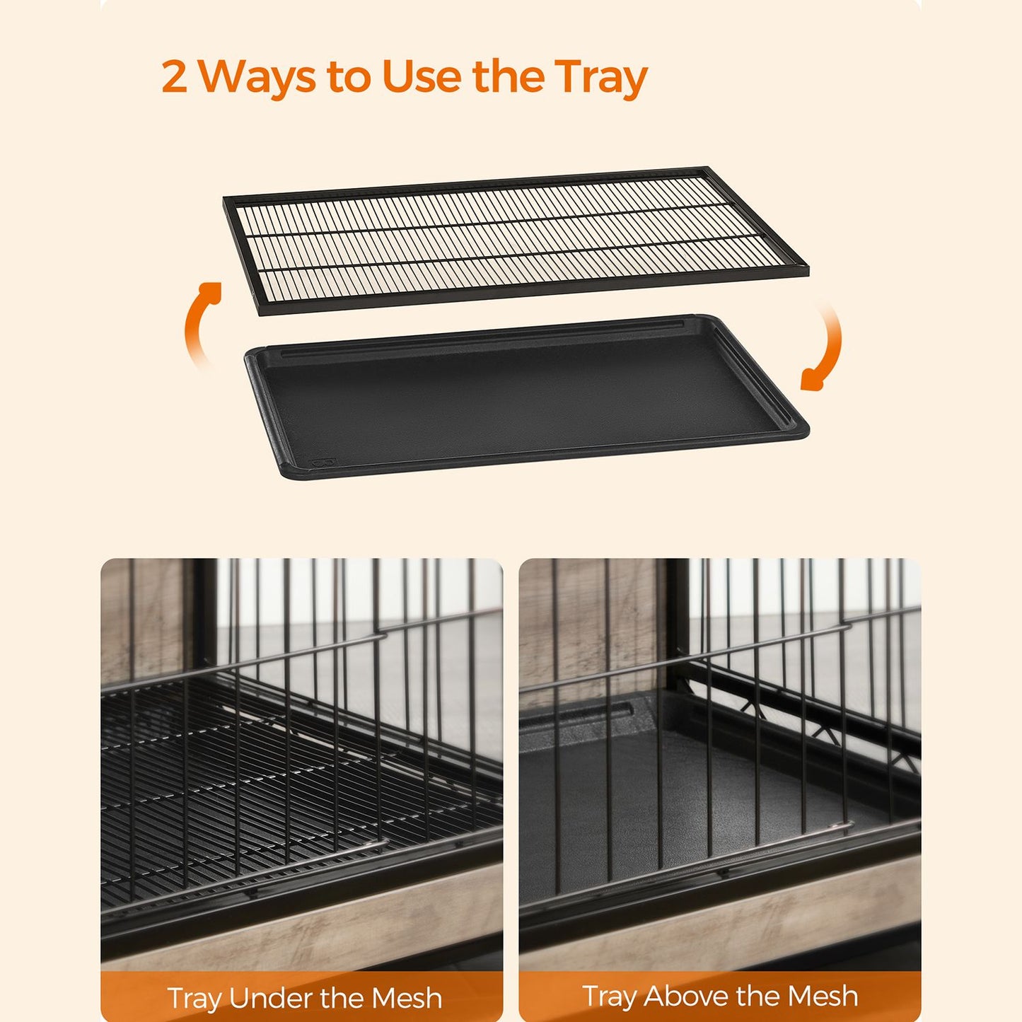Modern Kennel for Dogs Indoor up to 80 lb