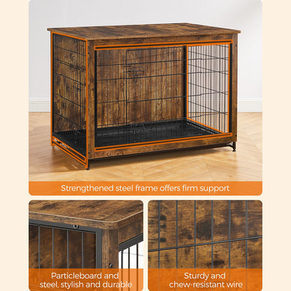 Modern Kennel for Dogs Indoor up to 80 lb