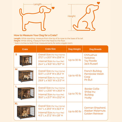 Modern Kennel for Dogs Indoor up to 80 lb