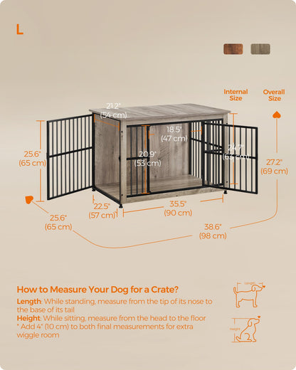 Heavy-Duty Dog Crate Furniture for Dogs Indoor up to 70 lb - image 6